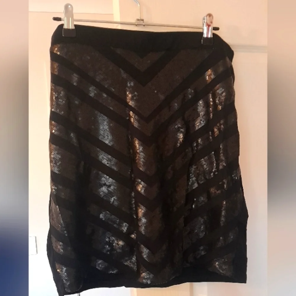Peter Morrisey Black Size 14 Sequin Skirt - Picture 1 of 3